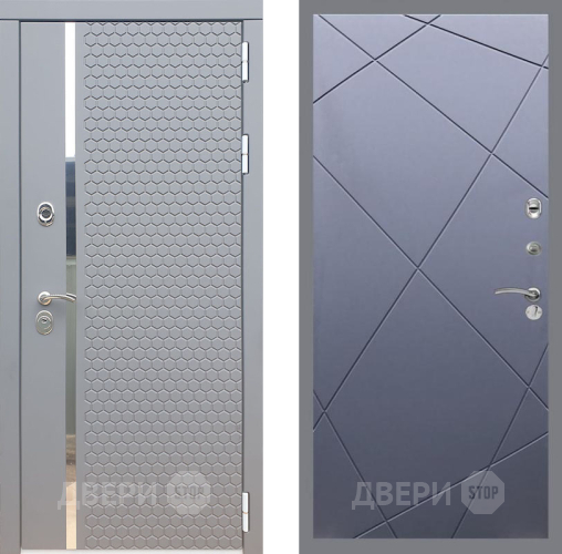 Входная металлическая Дверь Рекс (REX) 24 FL-291 Силк титан