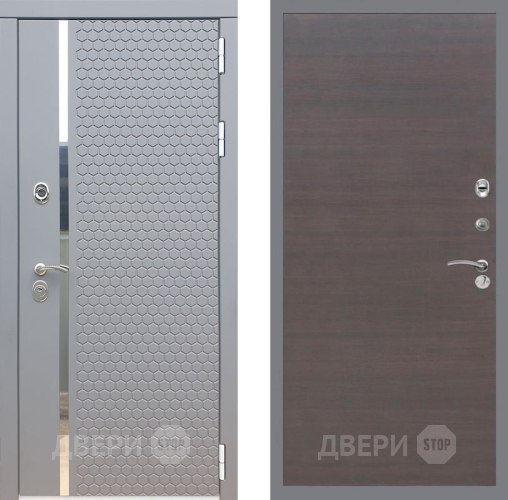 Входная металлическая Дверь Рекс (REX) 24 GL венге поперечный