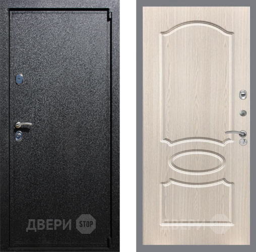 Входная металлическая Дверь Рекс (REX) 3 FL-128 Беленый дуб
