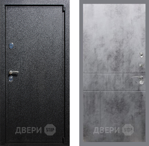 Входная металлическая Дверь Рекс (REX) 3 FL-290 Бетон темный