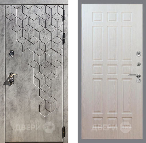 Входная металлическая Дверь Рекс (REX) 23 FL-33 Беленый дуб