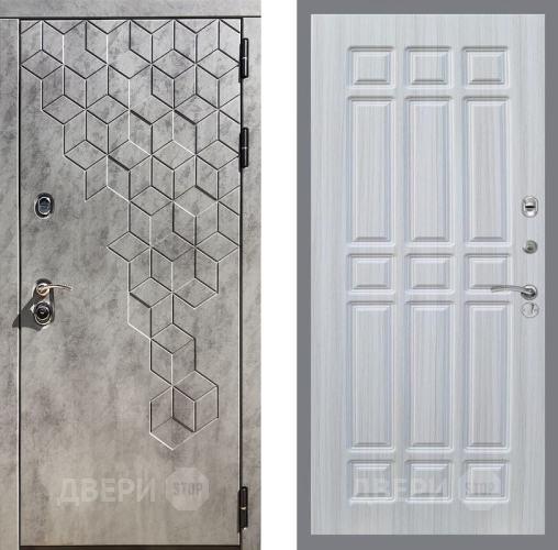 Входная металлическая Дверь Рекс (REX) 23 FL-33 Сандал белый