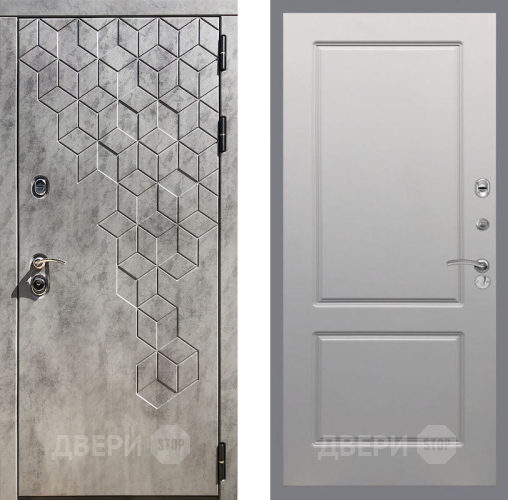 Входная металлическая Дверь Рекс (REX) 23 FL-117 Грей софт