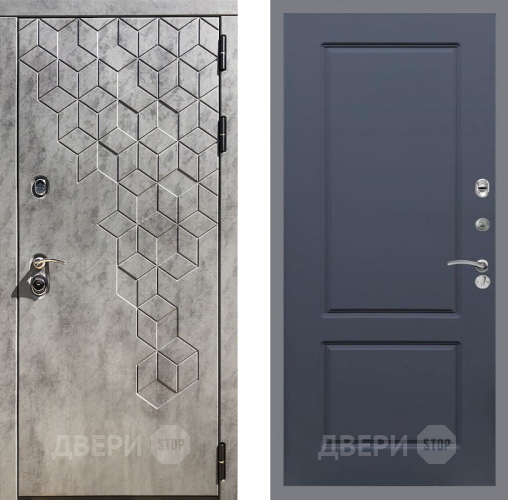 Входная металлическая Дверь Рекс (REX) 23 FL-117 Силк титан