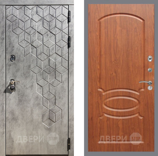 Входная металлическая Дверь Рекс (REX) 23 FL-128 Морёная берёза