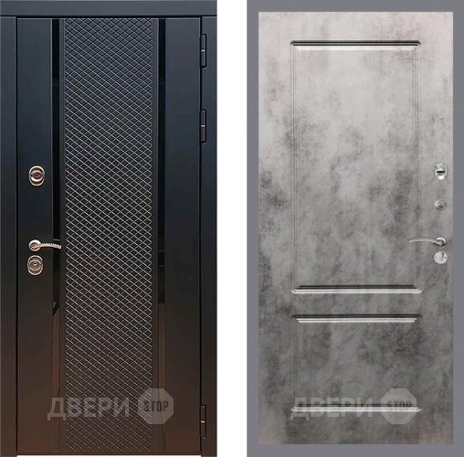 Входная металлическая Дверь Рекс (REX) 25 FL-117 Бетон темный