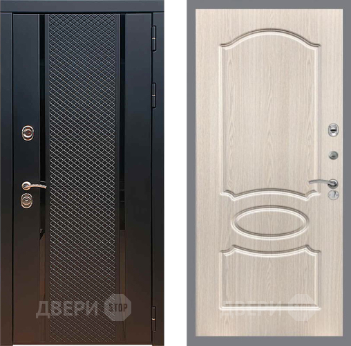 Входная металлическая Дверь Рекс (REX) 25 FL-128 Беленый дуб