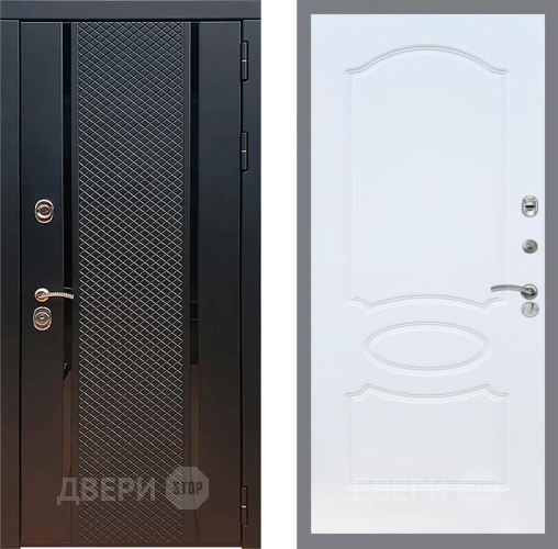 Входная металлическая Дверь Рекс (REX) 25 FL-128 Белый ясень
