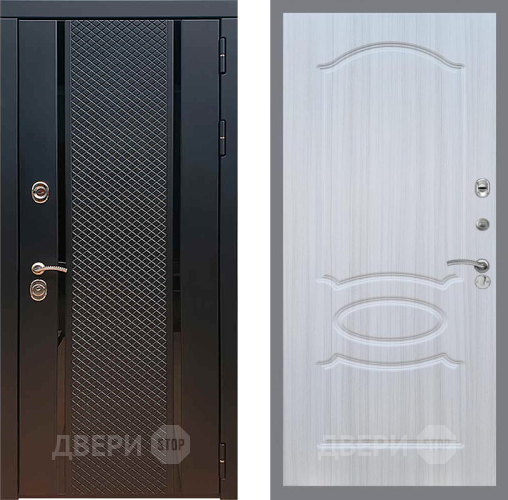 Входная металлическая Дверь Рекс (REX) 25 FL-128 Сандал белый