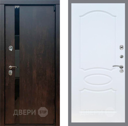 Входная металлическая Дверь Рекс (REX) 26 FL-128 Белый ясень