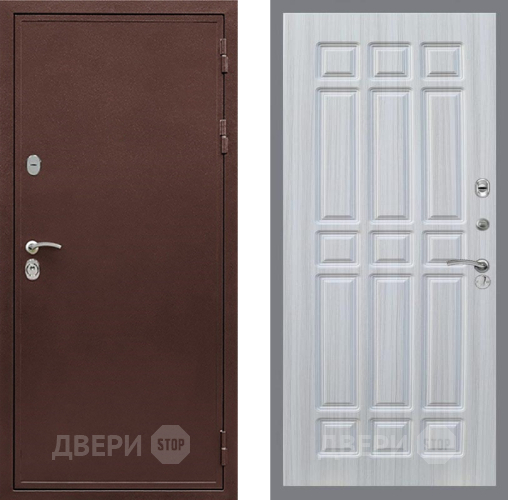 Входная металлическая Дверь Рекс (REX) 5 металл 3 мм FL-33 Сандал белый