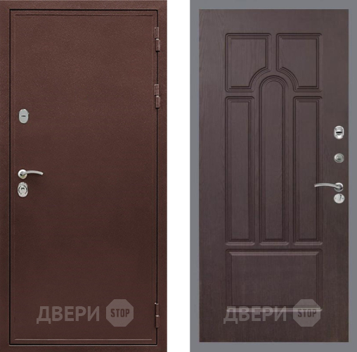 Входная металлическая Дверь Рекс (REX) 5 металл 3 мм FL-58 Венге