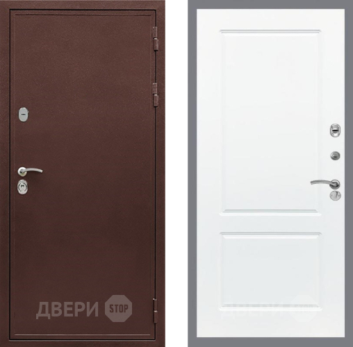 Входная металлическая Дверь Рекс (REX) 5 металл 3 мм FL-117 Силк Сноу