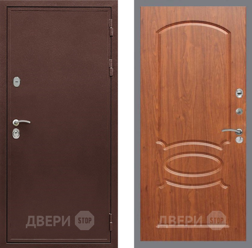 Входная металлическая Дверь Рекс (REX) 5 металл 3 мм FL-128 Морёная берёза
