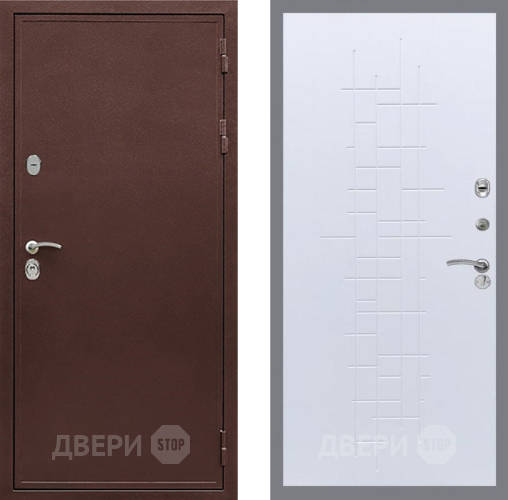 Входная металлическая Дверь Рекс (REX) 5 металл 3 мм FL-289 Белый ясень
