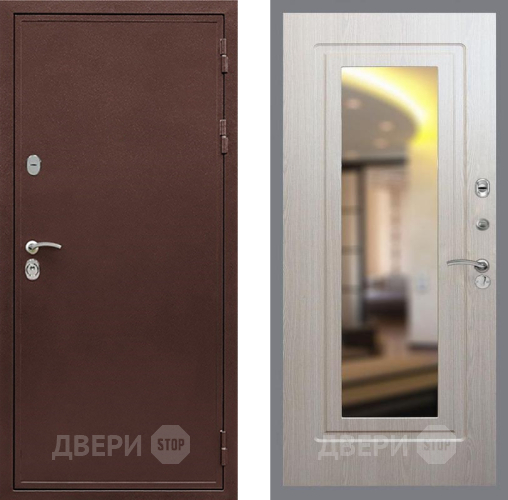 Входная металлическая Дверь Рекс (REX) 5 металл 3 мм FLZ-120 Беленый дуб