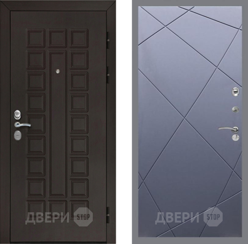 Входная металлическая Дверь Рекс (REX) Сенатор Cisa FL-291 Силк титан