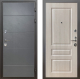 Входная металлическая Дверь Шелтер (SHELTER) Комфорт Лофт графит 3 Дуб филадельфия крем