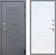 Входная металлическая Дверь Стоп СКАНДИ ФЛ-128 Белый ясень