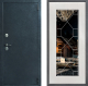Входная металлическая Дверь Дверной континент ДК-70 Дизайн ФЛ-Тиффани Зеркало Белое дерево