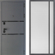Входная металлическая Дверь Дверной континент Диамант Дизайн ФЛ-757 Черное Стекло Софт милк