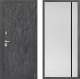 Входная металлическая Дверь Дверной континент ДК-3/713 ФЛ-757 Черное Стекло Софт милк