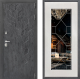 Входная металлическая Дверь Дверной континент ДК-3/713 ФЛ-Тиффани Зеркало Белое дерево