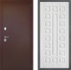 Входная металлическая Дверь Дверной континент Рубикон Медь Дизайн ФЛ-183 Сандал белый