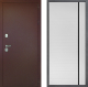 Входная металлическая Дверь Дверной континент Рубикон Медь Дизайн ФЛ-757 Черное Стекло Софт милк