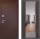 Входная металлическая Дверь Дверной континент Рубикон Медь Дизайн ФЛЗ-1 Зеркало Венге
