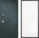 Входная металлическая Дверь Дверной континент Рубикон Серебро Дизайн ФЛ-655 Белый софт