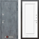 Входная металлическая Дверь Лабиринт (LABIRINT) Бетон 27 Белый (RAL-9003)