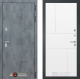 Входная металлическая Дверь Лабиринт (LABIRINT) Бетон 21 Белый софт