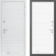 Входная металлическая Дверь Лабиринт (LABIRINT) Трендо 13 Белый софт