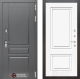 Входная металлическая Дверь Лабиринт (LABIRINT) Платинум 26 Белый (RAL-9003)