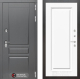 Входная металлическая Дверь Лабиринт (LABIRINT) Платинум 27 Белый (RAL-9003)