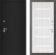 Входная металлическая Дверь Лабиринт (LABIRINT) Classic шагрень черная 01 Сандал белый