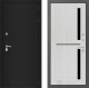 Входная металлическая Дверь Лабиринт (LABIRINT) Classic шагрень черная 02 Сандал белый