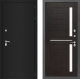 Входная металлическая Дверь Лабиринт (LABIRINT) Classic шагрень черная 02 Венге