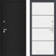 Входная металлическая Дверь Лабиринт (LABIRINT) Classic шагрень черная 25 Белый софт