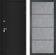 Входная металлическая Дверь Лабиринт (LABIRINT) Classic шагрень черная 25 Бетон светлый