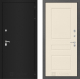 Входная металлическая Дверь Лабиринт (LABIRINT) Classic шагрень черная 03 Крем софт