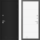 Входная металлическая Дверь Лабиринт (LABIRINT) Classic шагрень черная 13 Белый софт