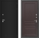 Входная металлическая Дверь Лабиринт (LABIRINT) Classic шагрень черная 03 Орех премиум