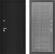 Входная металлическая Дверь Лабиринт (LABIRINT) Classic шагрень черная 06 Сандал грей