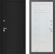 Входная металлическая Дверь Лабиринт (LABIRINT) Classic шагрень черная 12 Белое дерево