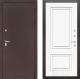 Входная металлическая Дверь Лабиринт (LABIRINT) Classic антик медь 26 Белый (RAL-9003)