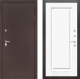 Входная металлическая Дверь Лабиринт (LABIRINT) Classic антик медь 27 Белый (RAL-9003)