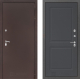 Входная металлическая Дверь Лабиринт (LABIRINT) Classic антик медь 11 Графит софт