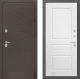 Входная металлическая Дверь Лабиринт (LABIRINT) Смоки 03 Белый софт